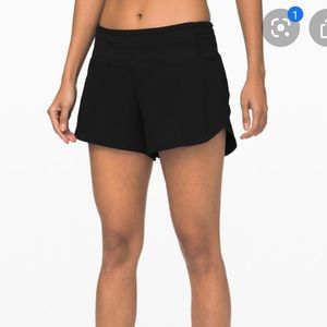 Lululemon Black Speed Short 4” size 4